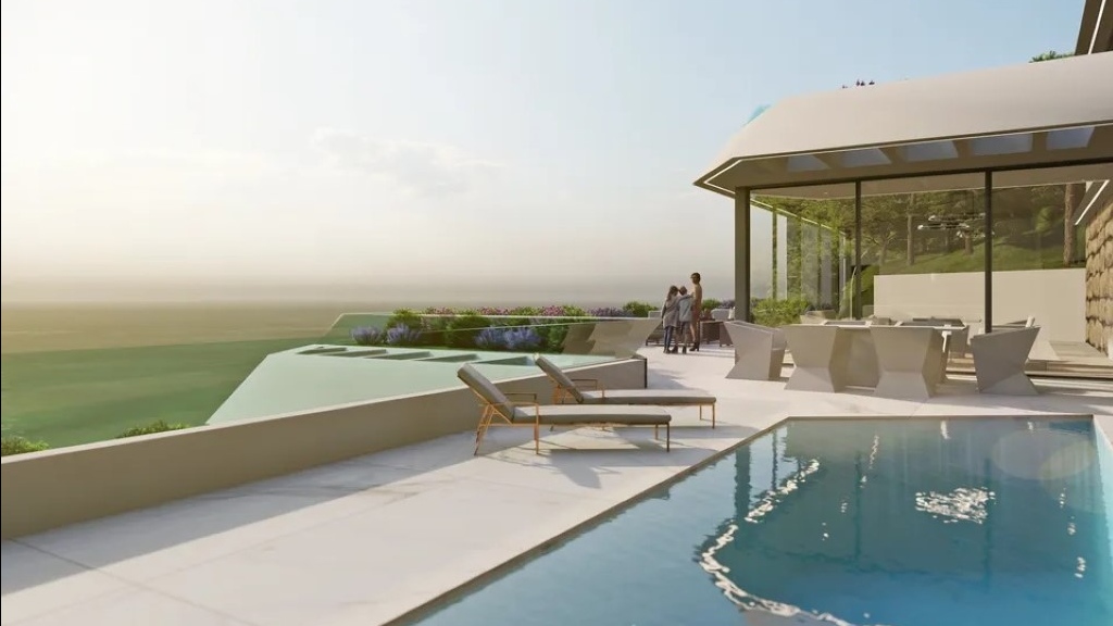 Penthouse spacieux avec belles vues et piscine privée